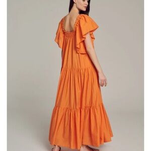 Devotion TWINS Vibrant Orange Maxi Dress